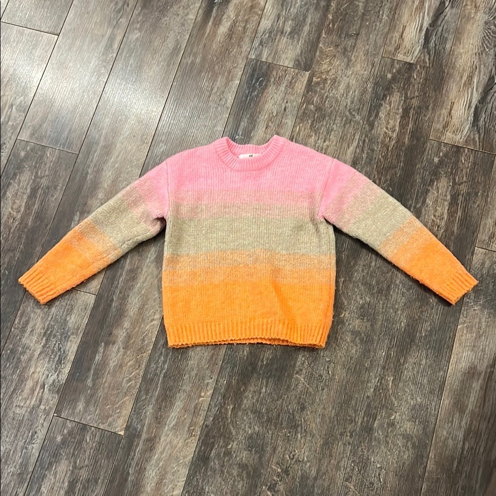 H&M Pink & Cream Ombré Sweater